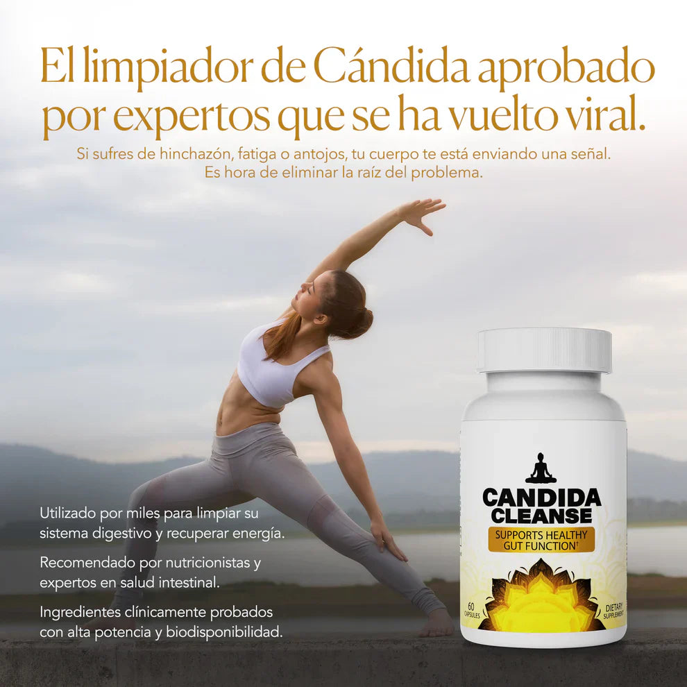 2x1 Candida Cleanse – 120 cápsulas Elimina los hongos, inflamación y malestar intestinal