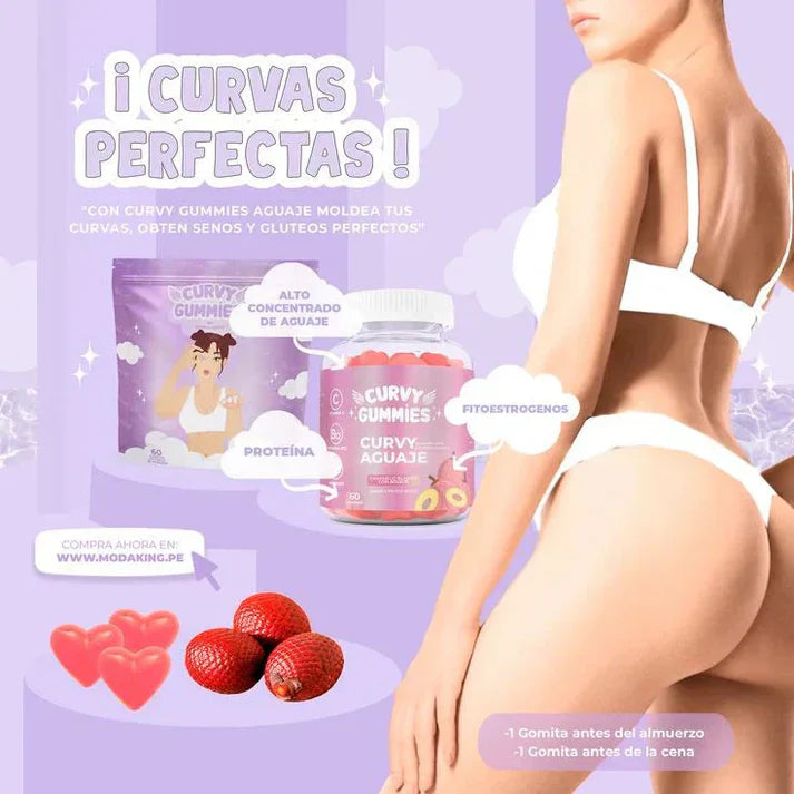 Curvy Gummies – Aguaje + Fenogreco + Magnesio (60 gomitas, 160 g)