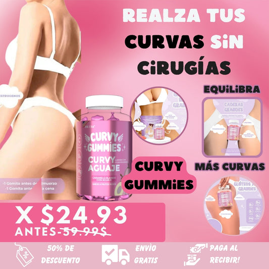 Curvy Gummies – Aguaje + Fenogreco + Magnesio (60 gomitas, 160 g)