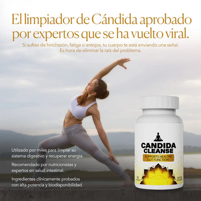 2x1 Candida Cleanse – 120 cápsulas Elimina los hongos, inflamación y malestar intestinal