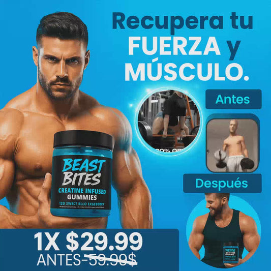 Creatina Beast Bites en Gomitas